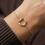 Petal-Link Pavé Circle