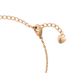 Adjustable extension chain with heart-shaped end charm