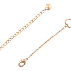 Lobster clasp and adjustable chain detail on bracelet