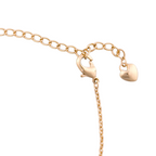 Adjustable extension chain with heart-shaped end charm