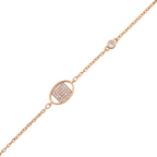 Oval Frame Pavé Square