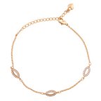 Triple Oval Pavé Link