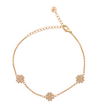 Clover Gleam Triple Charm Pavé