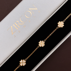 Clover Gleam Triple Charm Pavé