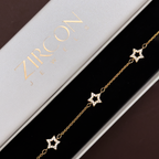 Celestial Spark Triple Star Pavé