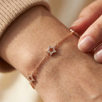 Celestial Spark Triple Star Pavé