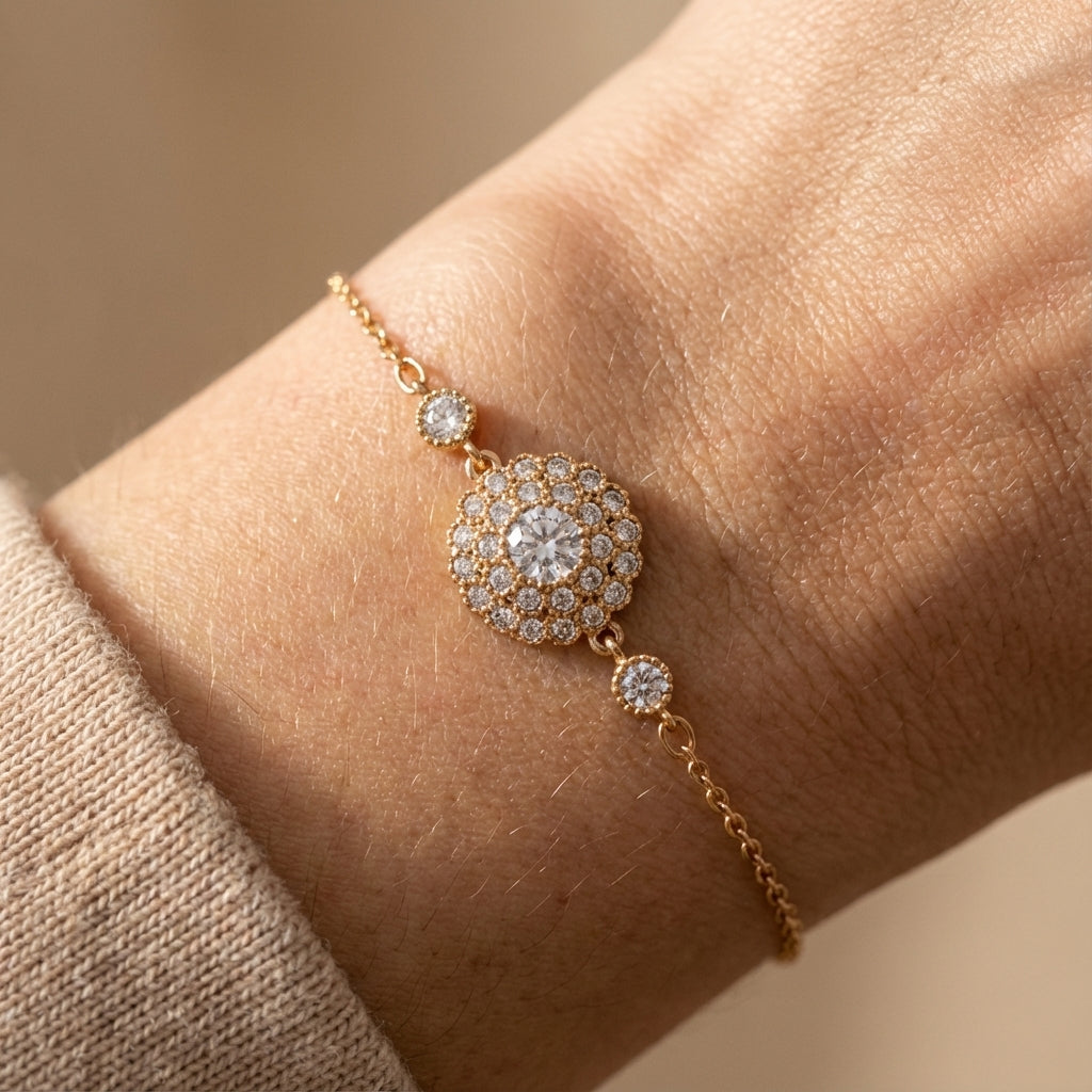 Regal Bloom Halo Pavé