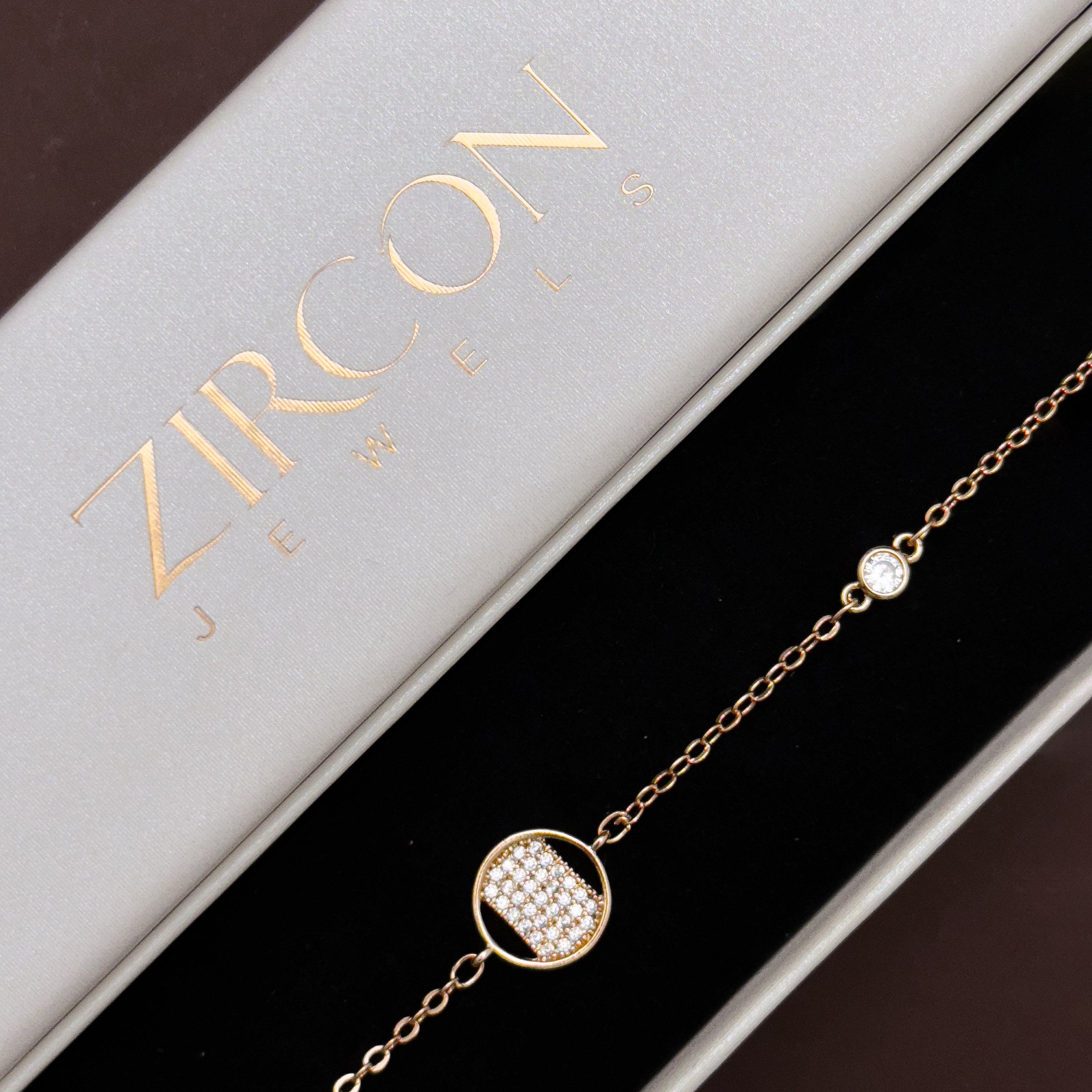 Aurora Pavé Circle Charm