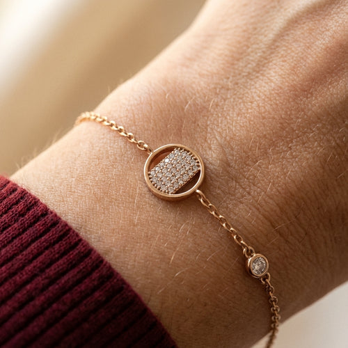 Aurora Pavé Circle Charm