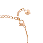 Adjustable extension chain with heart end detail