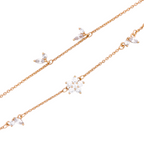 Dual-Layer Floral Marquise Charm