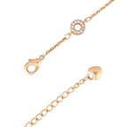 18k Gold chain with clasp on a white background