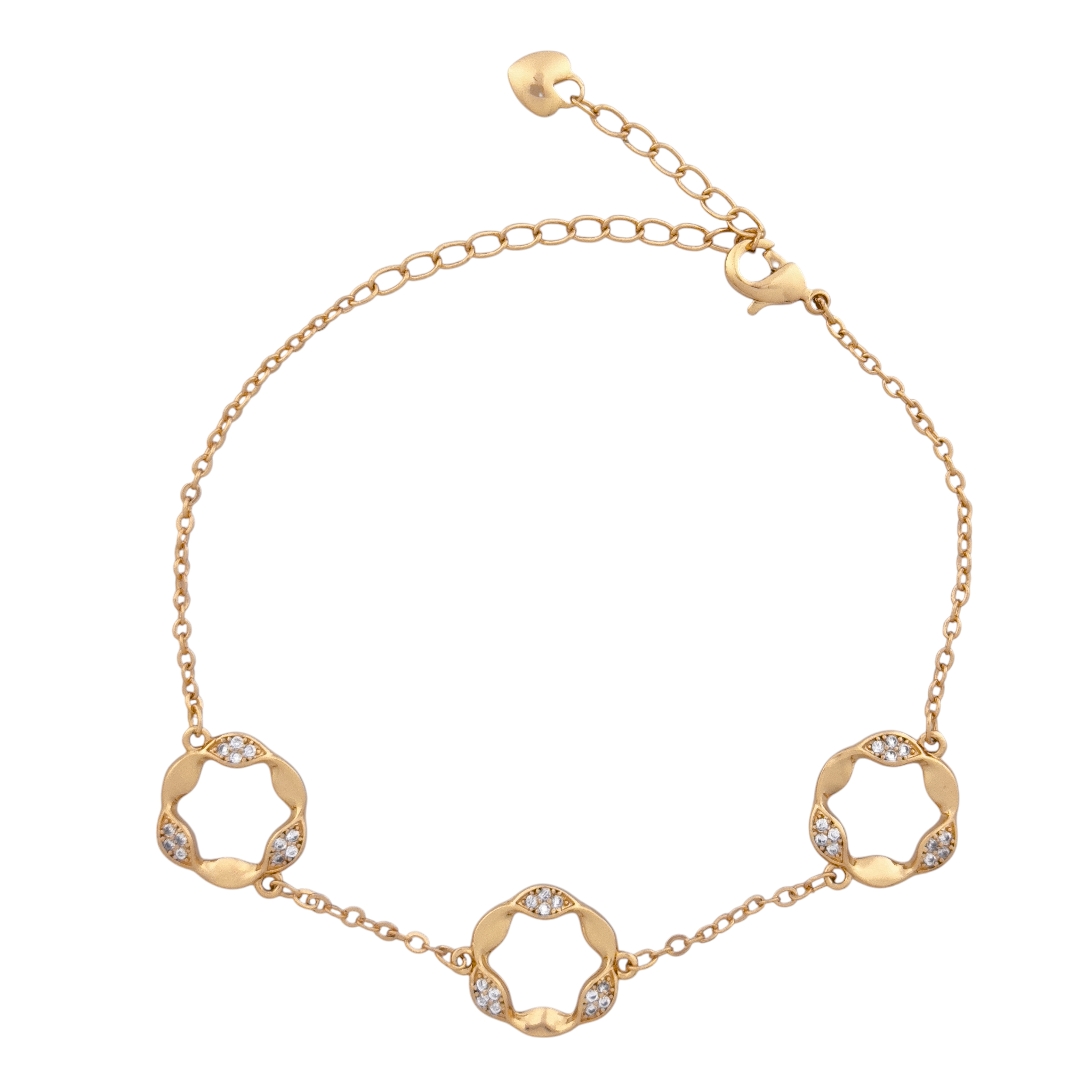 FlowRing Sculpted Pavé Circle