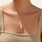 Elongated Pavé Oval