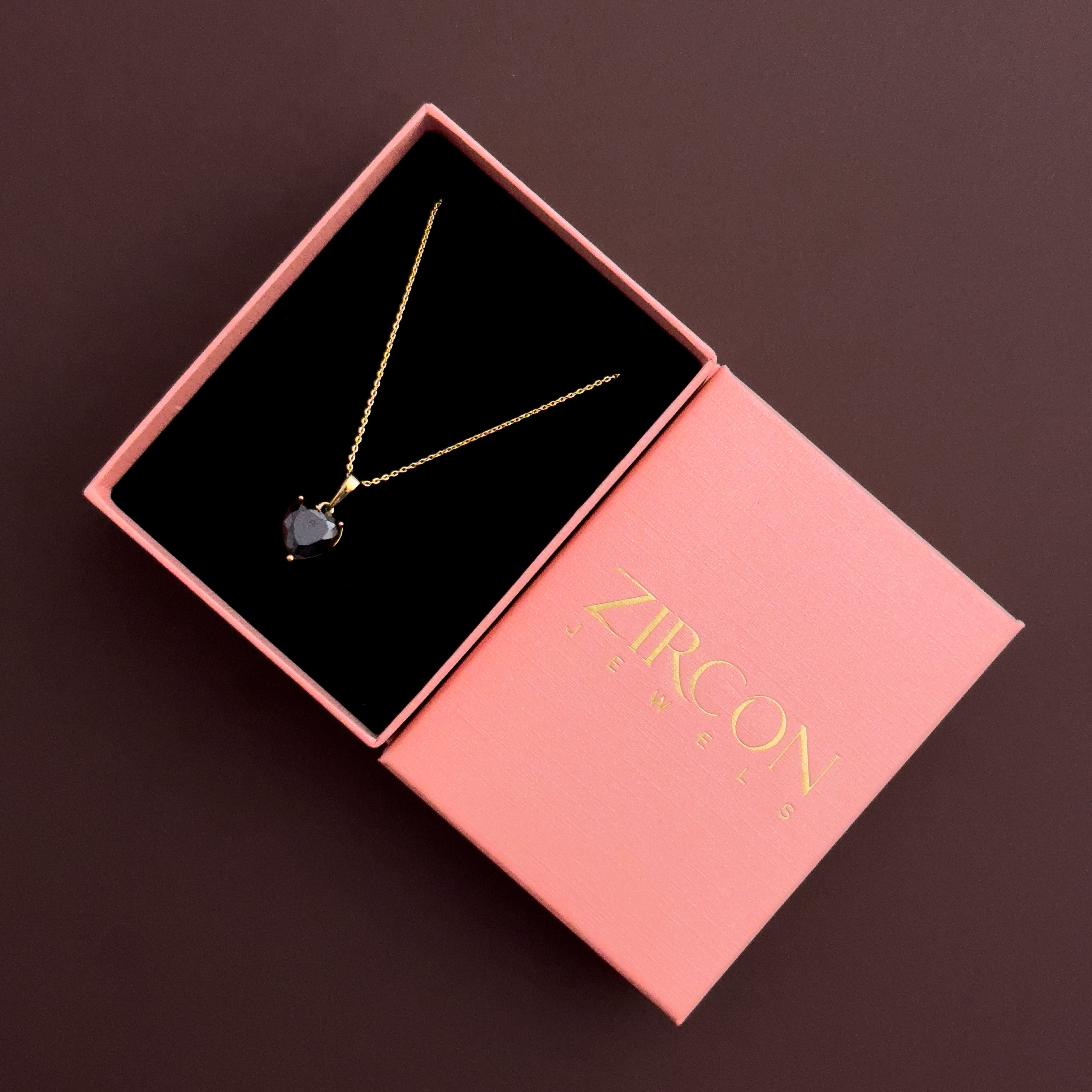 Midnight Heart Black Solitaire