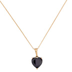 Midnight Heart Black Solitaire