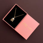 Geometric pendant necklace in a Zircon Jewels gift box