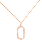 Oval Pavé Halo Frame