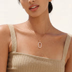 Oval Pavé Halo Frame