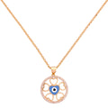 Blue Evil Eye Heart Circle