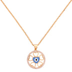 Blue Evil Eye Heart Circle