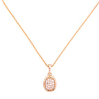 Petite Pavé Oval Medallion