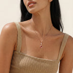 Red Cabochon Infinity