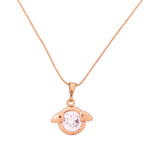 Heart-Wing Embrace Round Simulated Stone