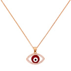 Red Evil Eye Pavé