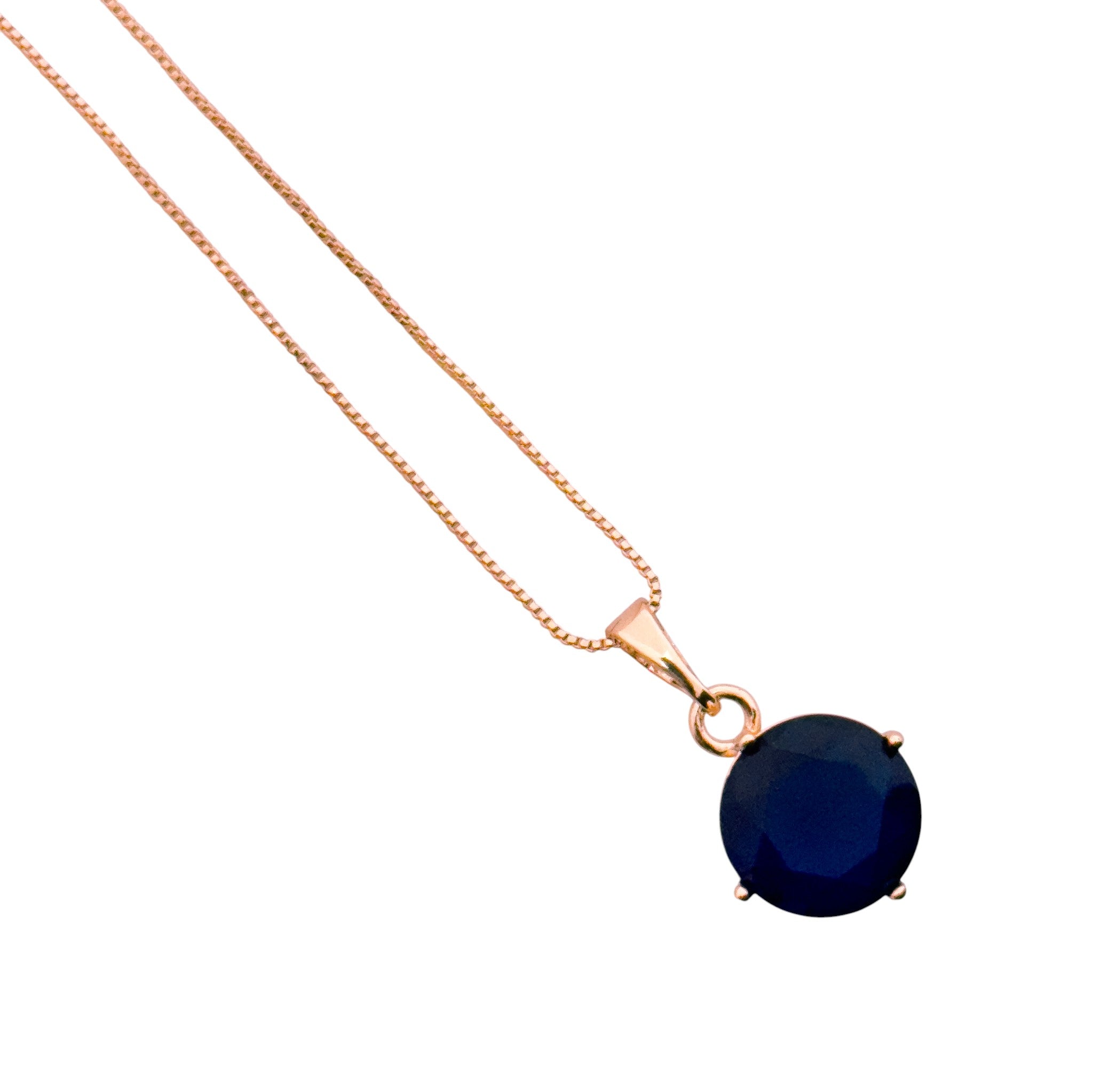 Classic Round Sapphire-Blue Solitaire