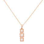 Triple Quatrefoil Floral Simulated Stone