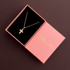 Cross pendant necklace in a Zircon Jewels gift box