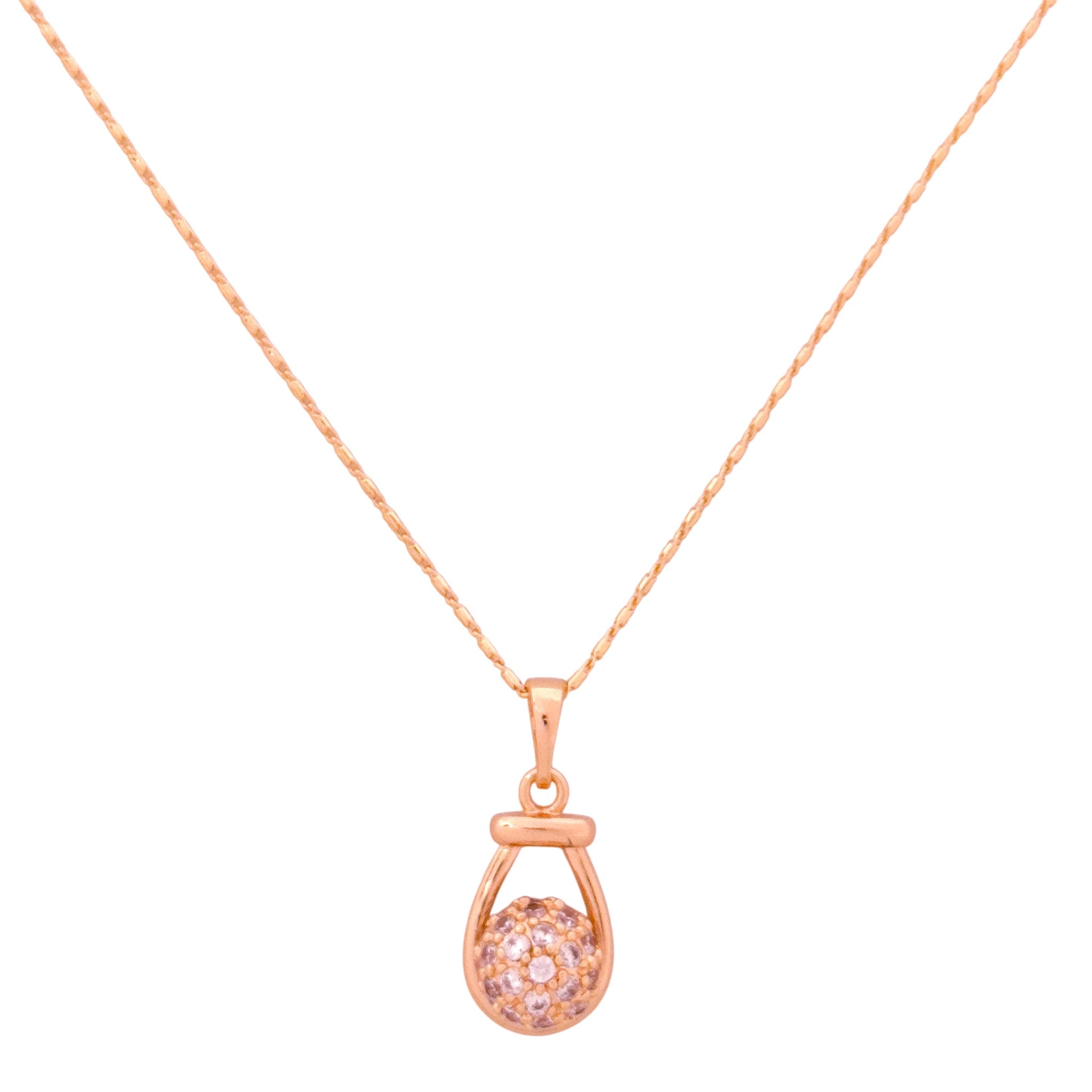 Pavé Sphere Teardrop Cage