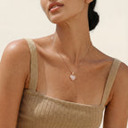 Scalloped Pavé Heart